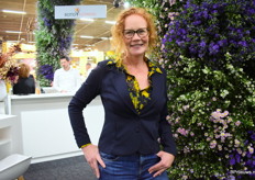 Op de stand van RotoFlowers verwelkomde Tineke Boelhouwers alle gasten en zorgde voor een lekker bakje koffie.